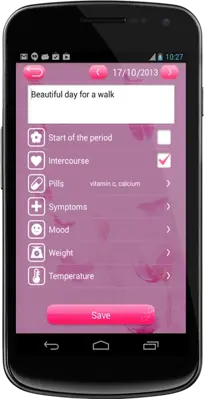 Woman Calendar android App screenshot 0