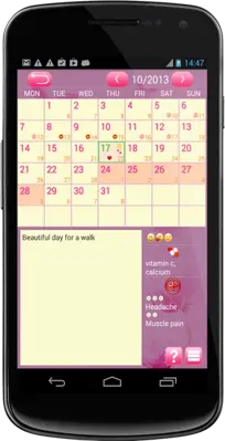 Woman Calendar android App screenshot 2